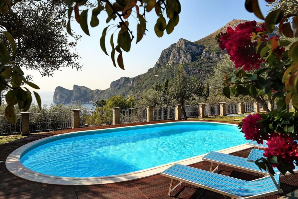 Villa Relais Mamma Mia Sea Views Pool & Terraces Massa Lubrense Esterno foto
