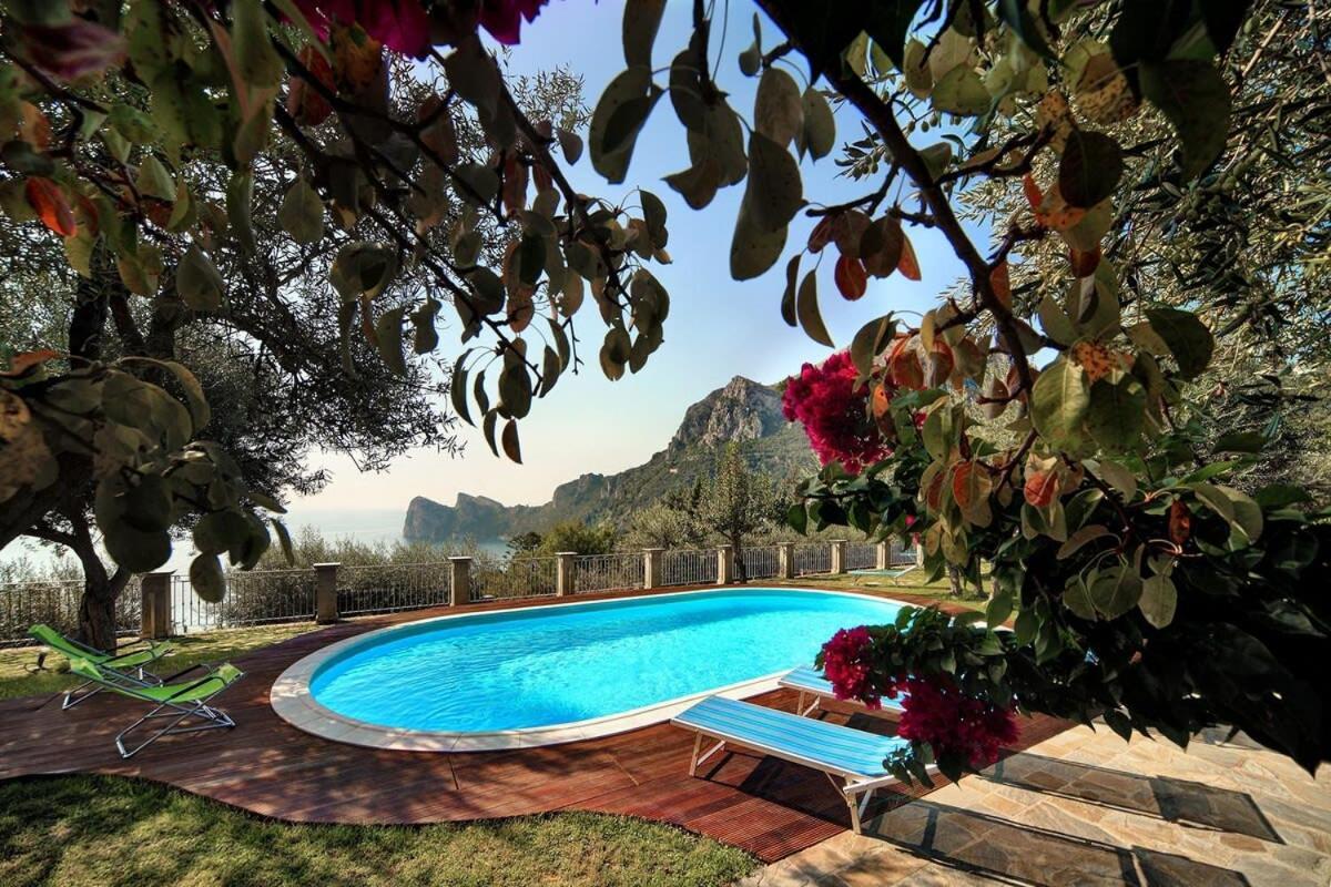 Villa Relais Mamma Mia Sea Views Pool & Terraces Massa Lubrense Esterno foto